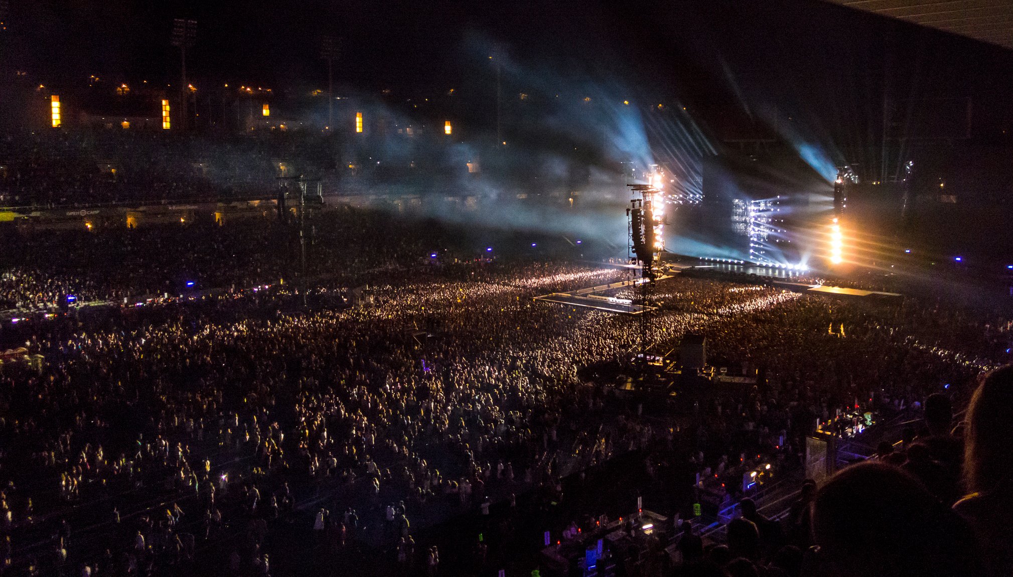 Crowd Partying at a Rock Concert.